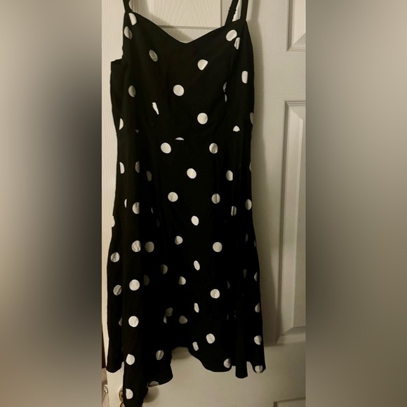 Old Navy Black and White Polka Dot Cami Dress - Picture 2 of 5